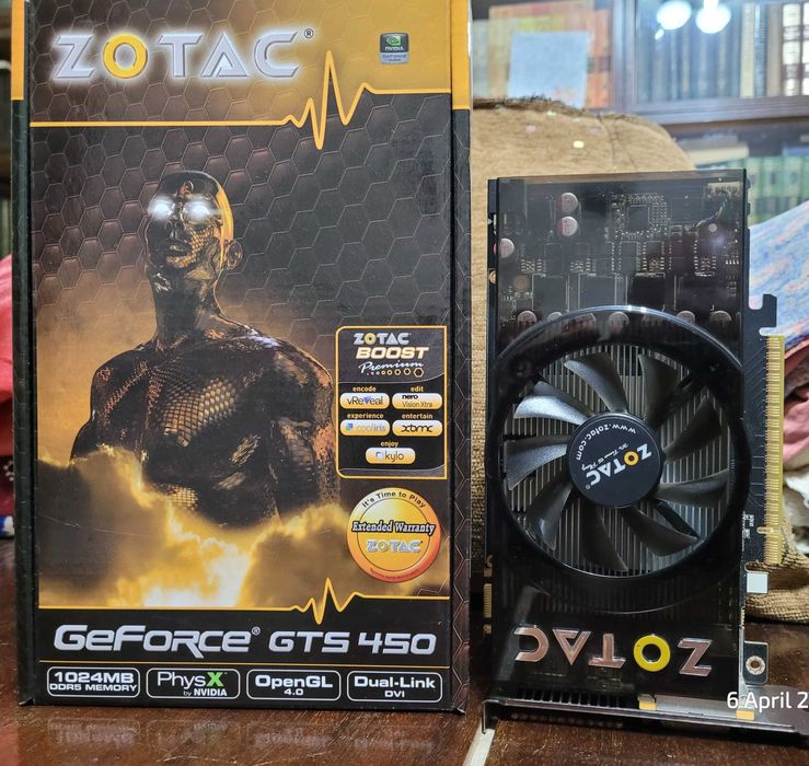 CORE I3 2100/ECS H61/ZOTAC GTS 450