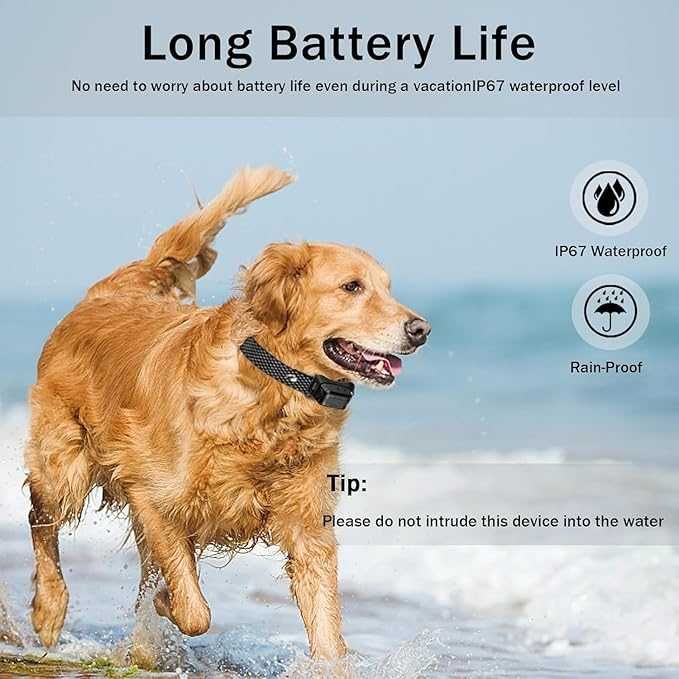 Водоустойчив, акумулаторен спрей нашийник против лай  MDXSB S21B