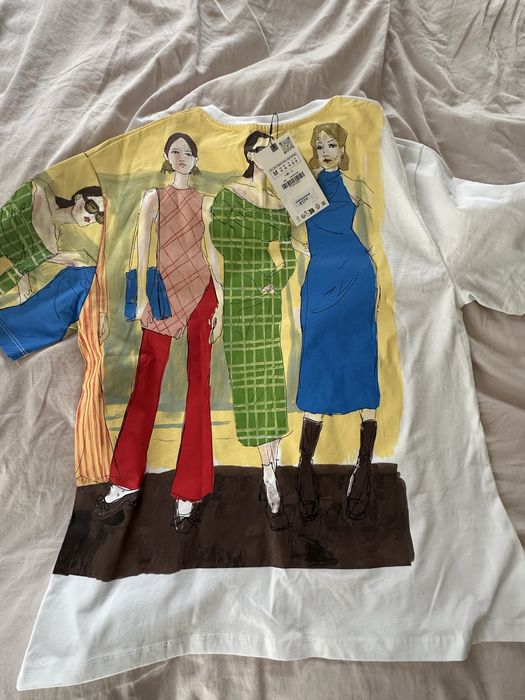 Нова дамска тениска Zara, M