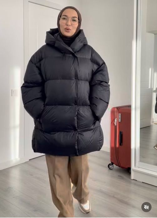 Пуховик оверсайз