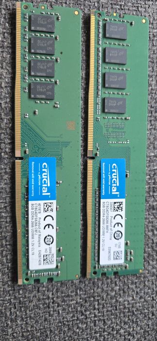 Memorie Ram Crucial Kit 16Gb ddr4 2666 bulk