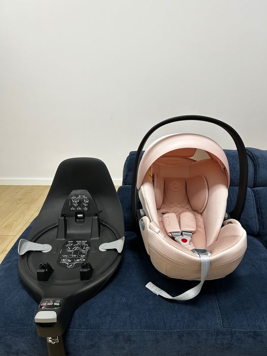 Scoica auto Cybex Cloud T i-Size Peach Pink + baza isofix Base T