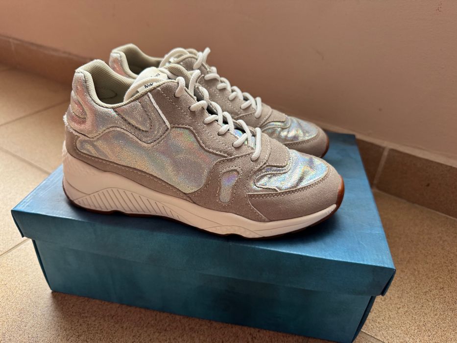 Pepe Jeans London -велурени спортни обувки Harlow up Reflect 37 номер