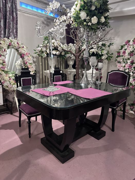 Masa art deco impecabila extensibila