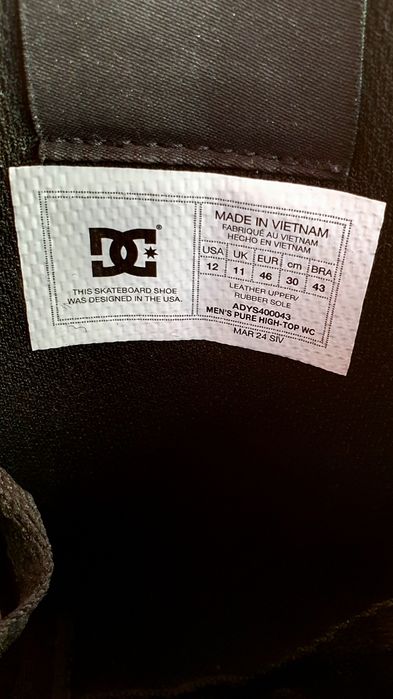 Shoes DC U.S.A. (noi/probați) Mărimea 46