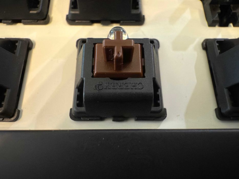Механична клавиатура Cooler Master MasterKeys Pro M White LED с Cherry MX Brown суичове