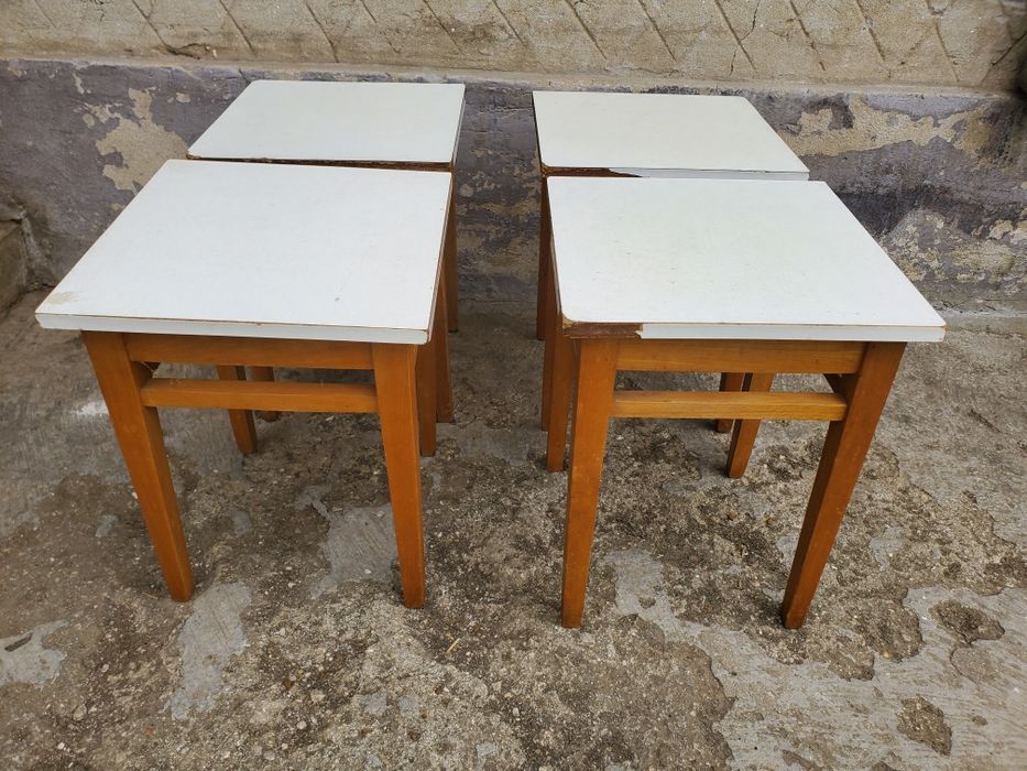 SET 4 scaune tip taburet