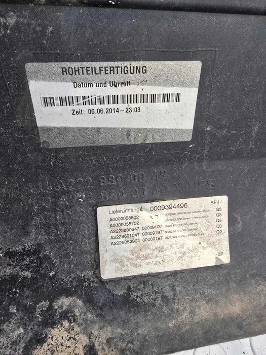 Задна броня за Mercedes S350CDI W222 - черна