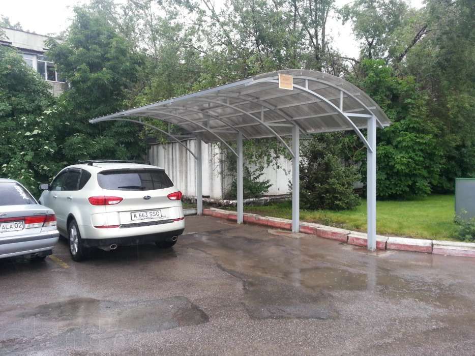 Навесы из профнастила от 35000 тг, из полигаликарбоната от 45000 тг