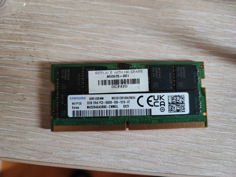 Чисто нова памет SODIMM DDR5 kit 2x8GB PC5-5600 Samsung M425R1GB4PB0