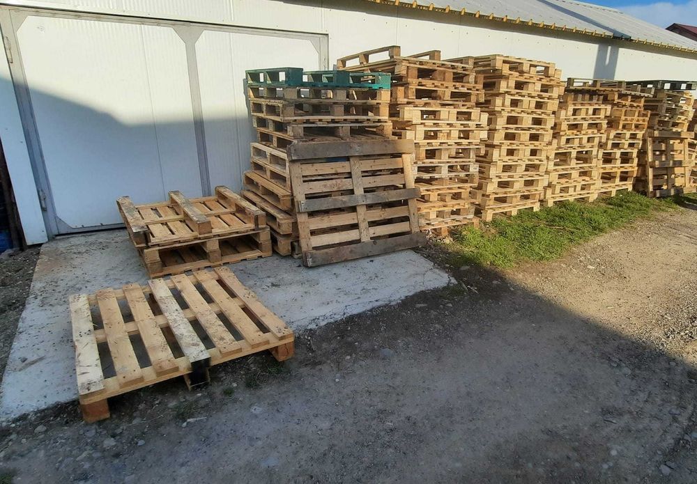 PALETI lemn non Euro 120 x 100 folositi o singura data. Incarcare moto