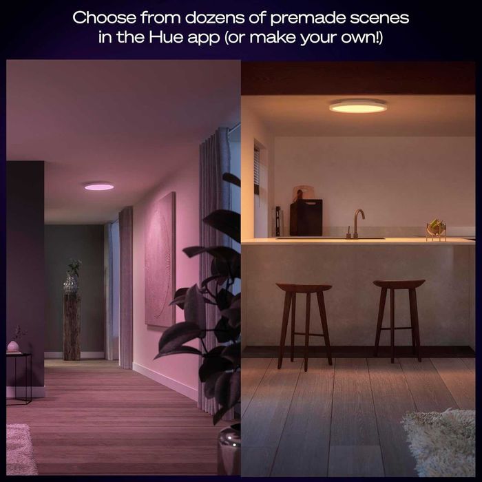 Philips Hue Devote LED плафон 30 см 16.6W 2000 lm бял