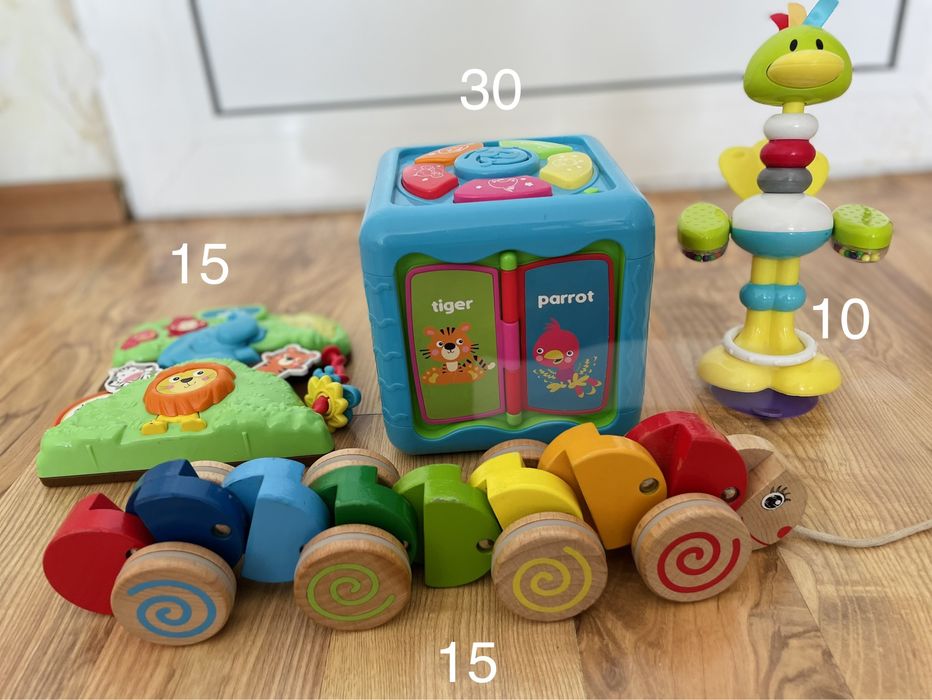 Образователни,музикални,дървени играчки и меки книжки- 150лв за всички