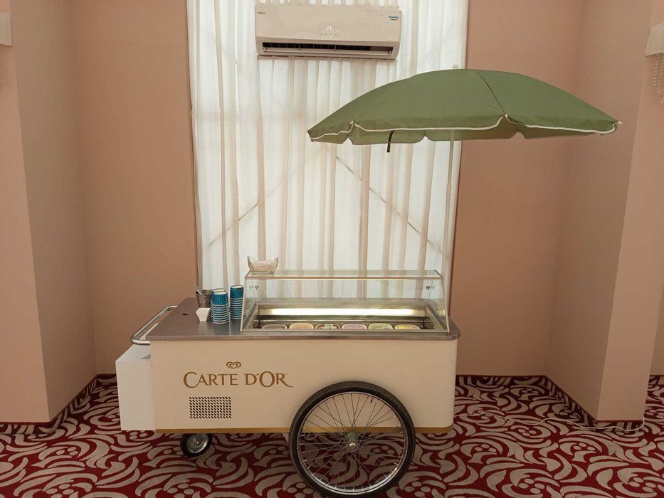 Vitrina inghetata tip carucior