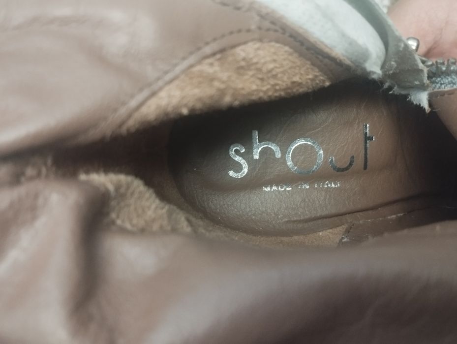 Сапоги замш Италия