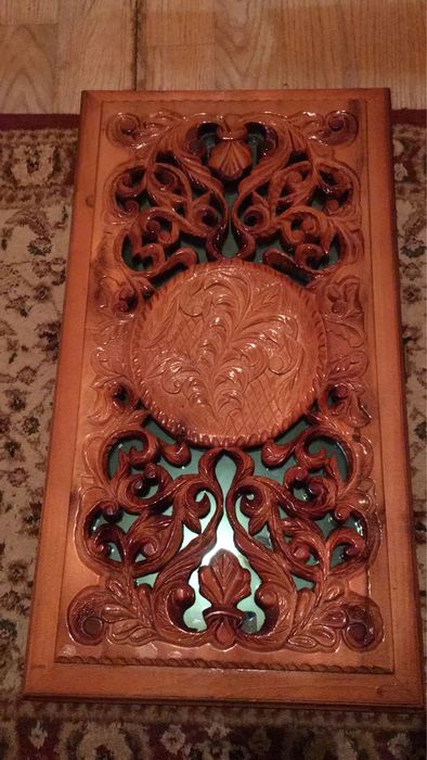 Нарды новые без зариков в пленке резные ручная работа