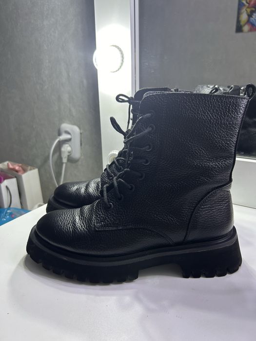 Осенние сапоги из натуральной кожи