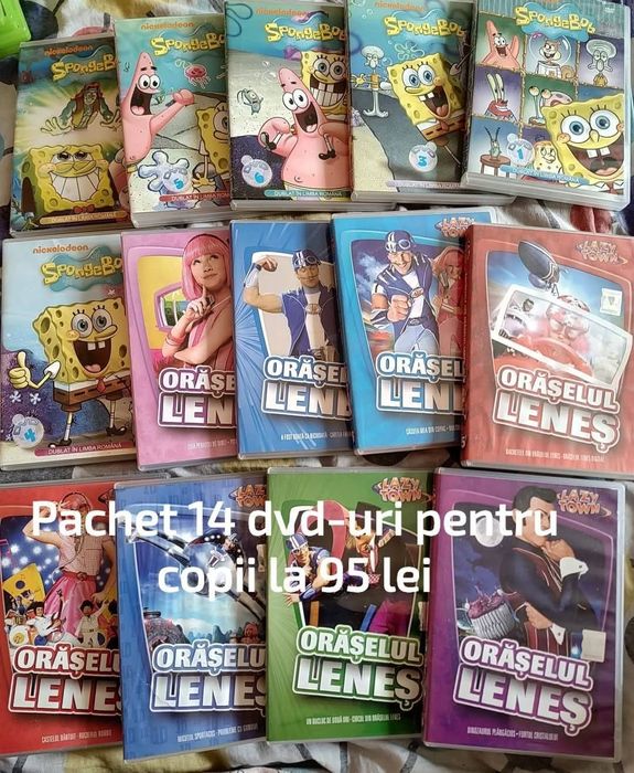 Loturi jucării,set tren șină lemn,animale Schleich dvd-uri desene,mași