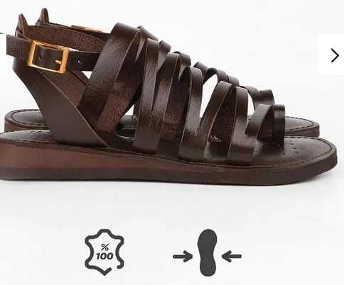 Marjin Дамски сандали естествена кожа Eva Sole Saper