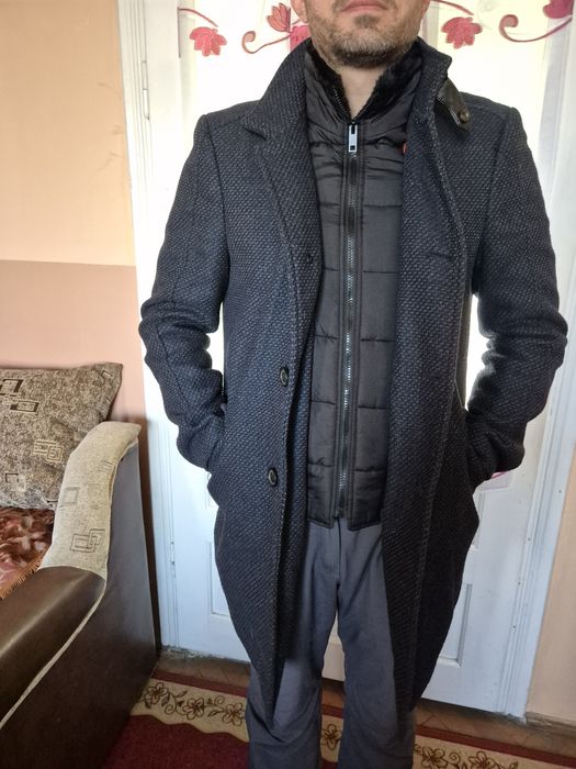 Palton barbati McNeal, marimea S, cu lana