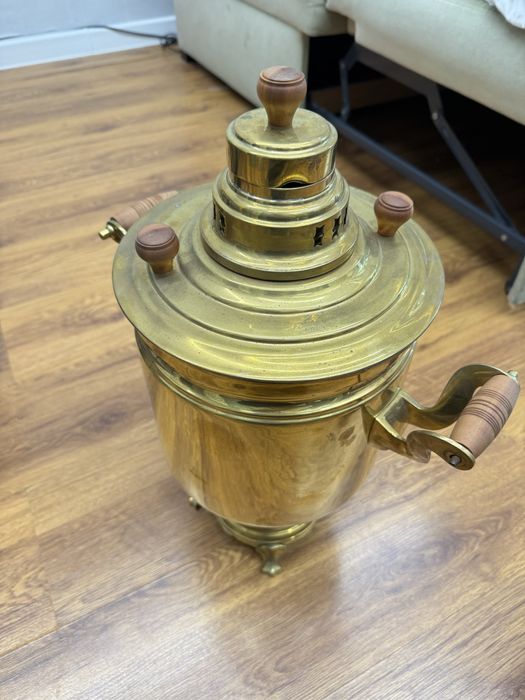 Самовар Тула Баташев латунный