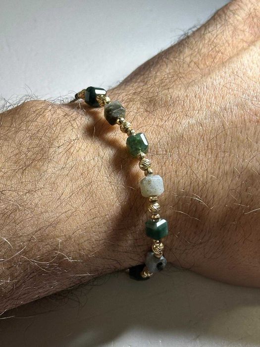 BRATARA AUR 14K + Pietre Semipretioase - Bile - Snur -2.7g - 455lei/gr