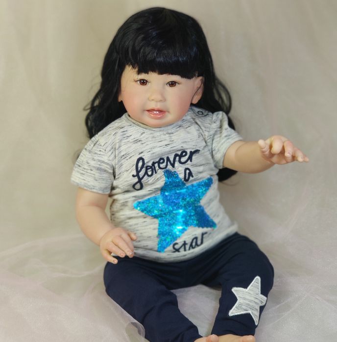 Реборн девочка Астана, 70см, Тиона