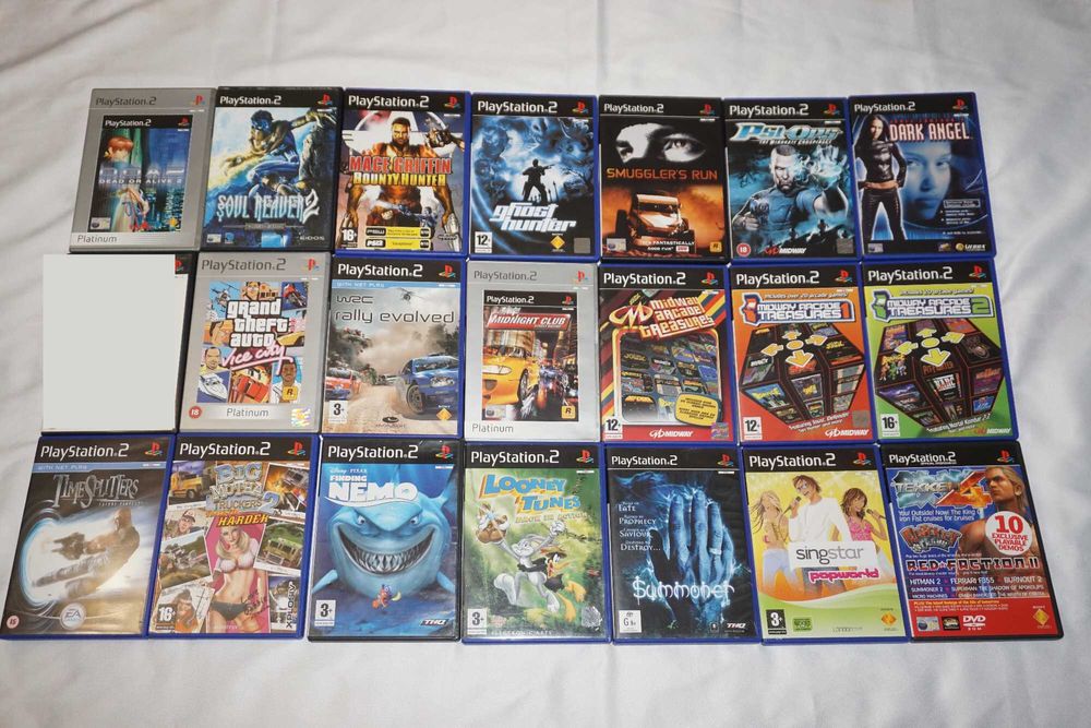 Лот от 254 игри за PS2 God Of War 2/Okami/Crash/GTA San Andreas/