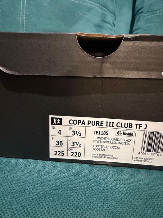 Ghete Fotbal Copii Adidas Copa Pure III Club, 36
