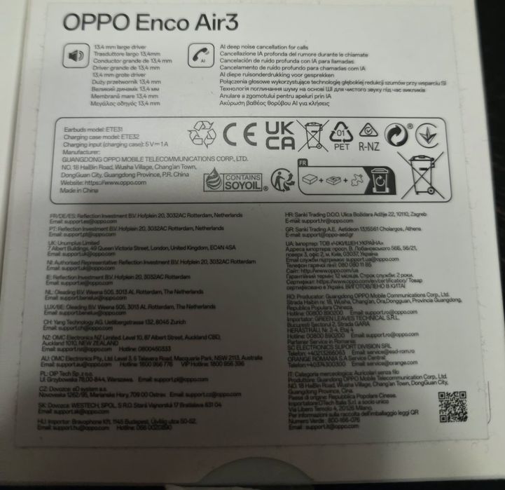 Căşti Oppo Enco Air3