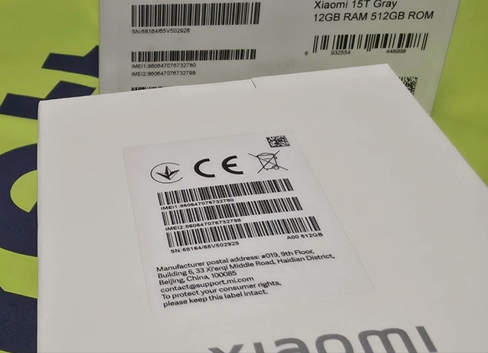 КАТО НОВ 512GB Xiaomi 15T Yettel Гаранция 2028г. Gray | Сив 15 T