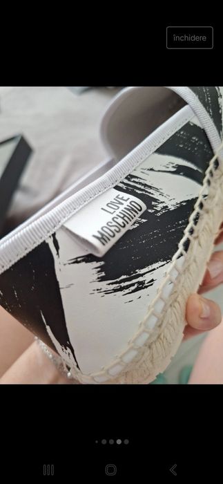 Espadrile Love Moschino, marimea 36 - piele naturala