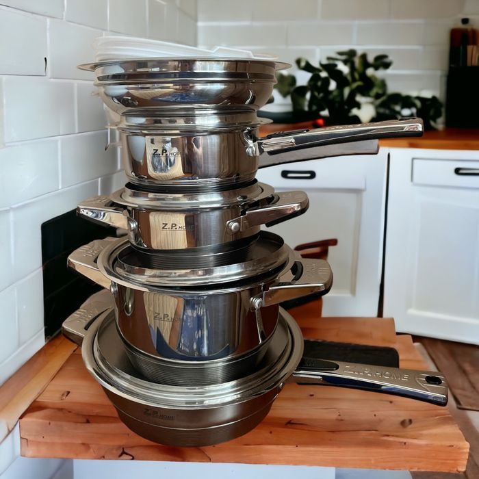 Комплект съдове за готвене Z.P. HOME от 17 части гр. София Лозенец • OLX.bg