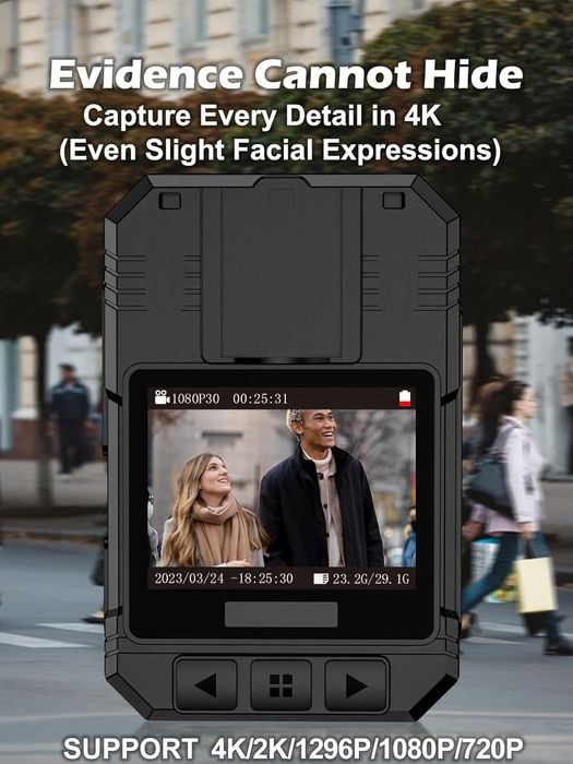 Мини полицейска камера SPIKECAM Z15 – HD видео, нощно виждане