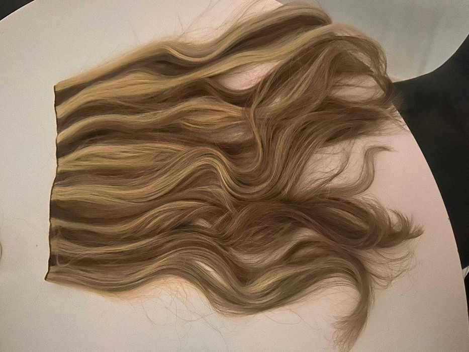 Tresa Clip-On VIP volum dublu Belher – șaten ciocolatiu cu șuvițe, 55 cm
