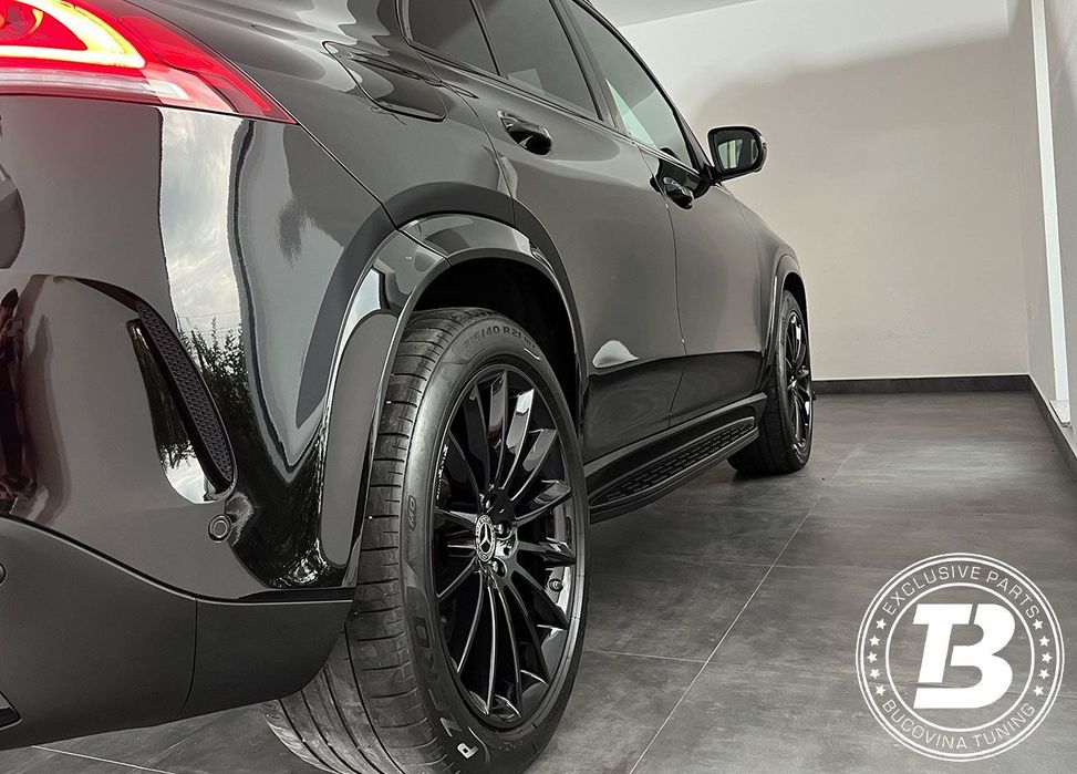 Praguri Aluminiu compatibile cu Mercedes GLE SUV W167 V167 Black