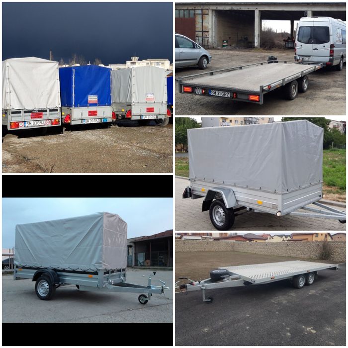 Inchirieri trailere remorci,inchiriez remorca.trailer,platforme 6m 4m5,8m închirieri trailer trailer de închiriat  remorca 750kg trailer 2.7t 5m