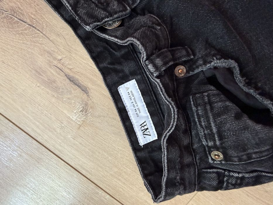 черни широки дънки Zara