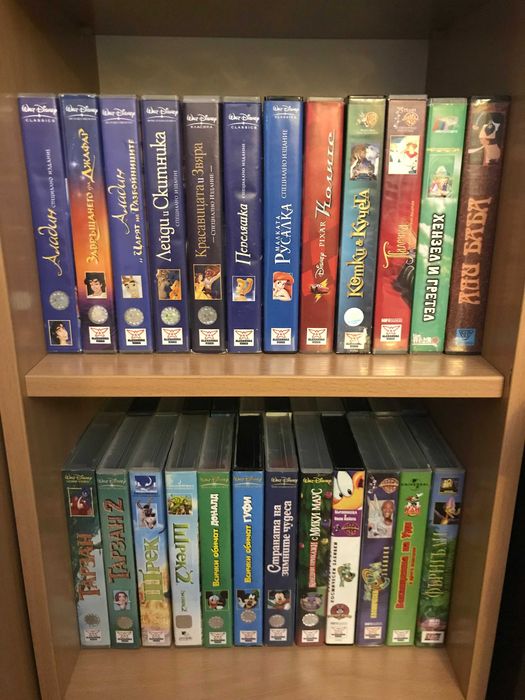 Видеокасети VHS анимации