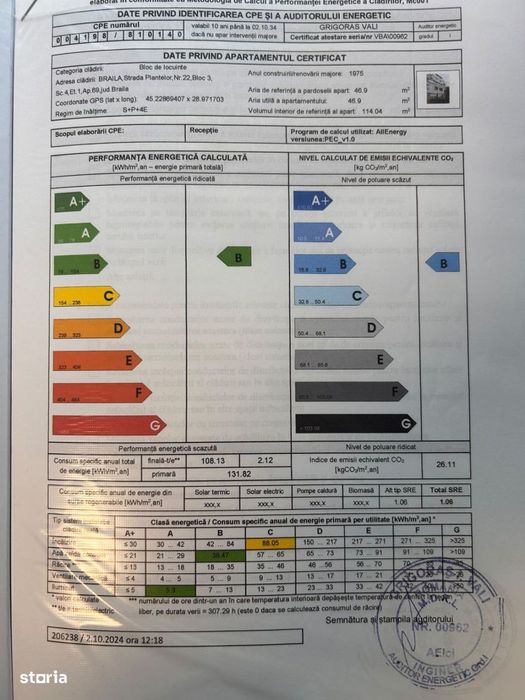 La Cheie - Apartament 2 camere, etaj 1, zona Plantelor. Mobilat utilat