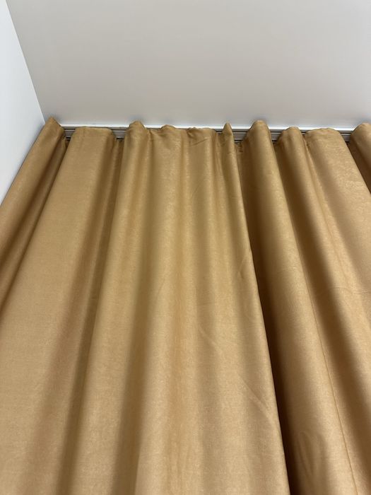 Шторы комплект золото