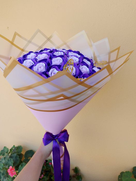 Buchet trandafiri săpun