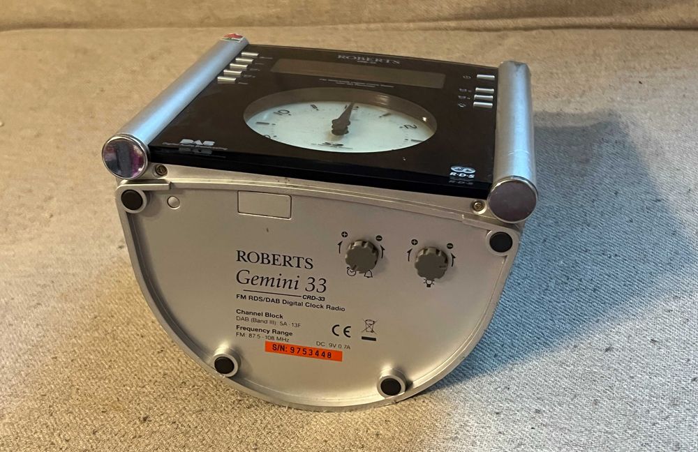 Radio ceas Roberts Gemini 33 DAB FM RDS functional
