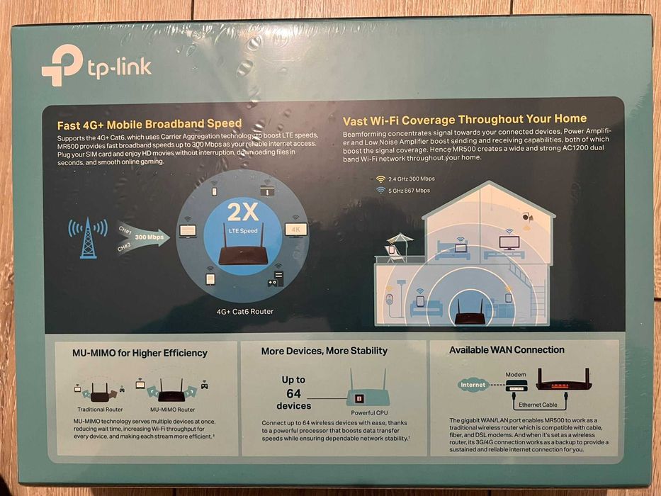 TP-Link mr500 garantie sigilat Router 4G+ Modem 4G+