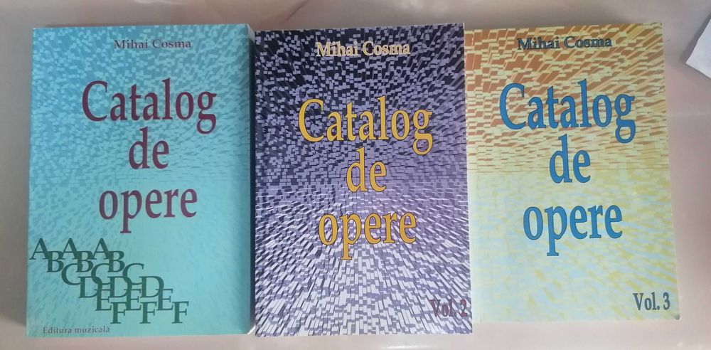Catalog de opere 3 vol.