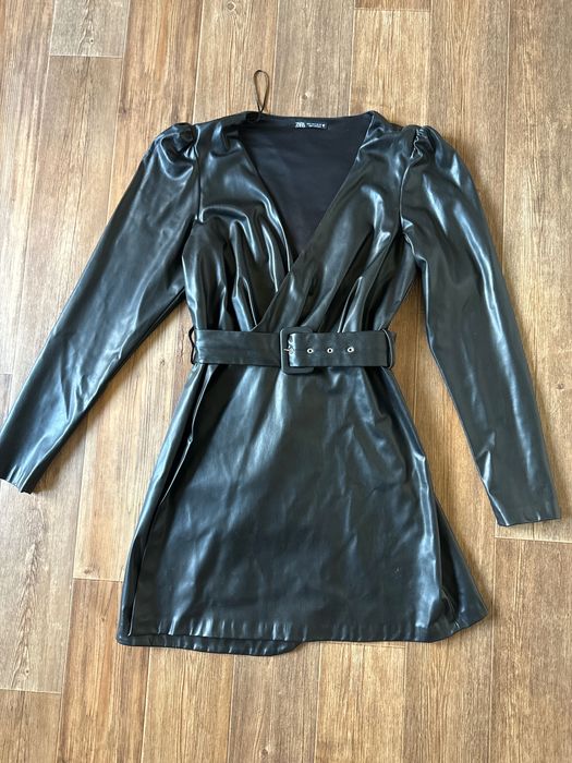 Кожаное Платье Zara