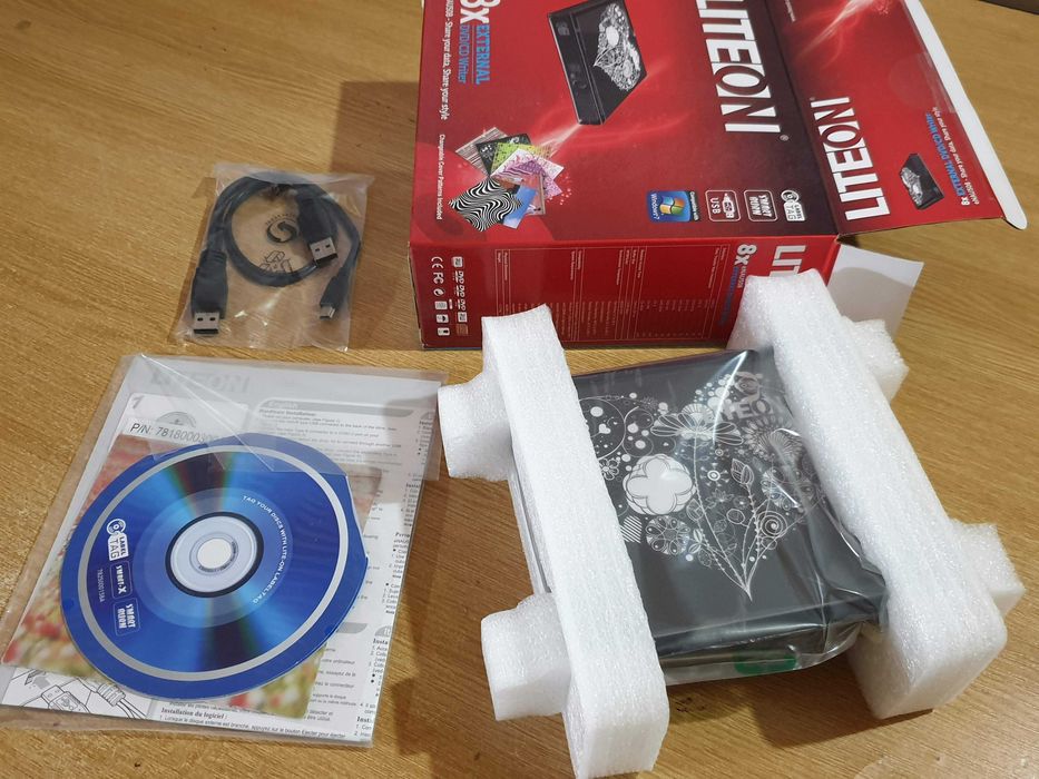 DVD player, Writer extern Liteon, USB, nou
