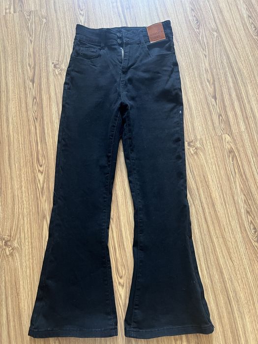 Джинсы клеш, черные