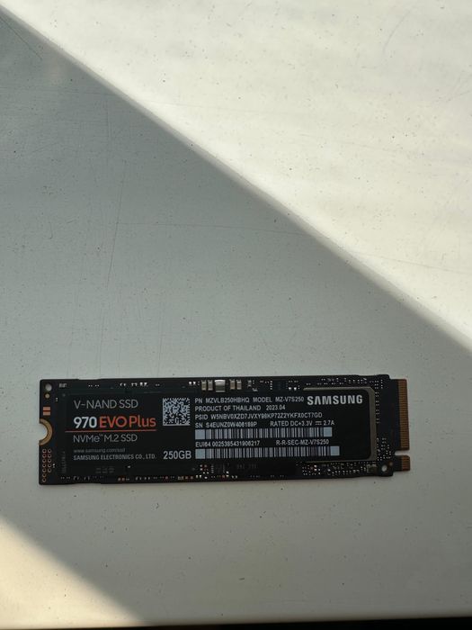 SSD Samsung 970 Evo plus