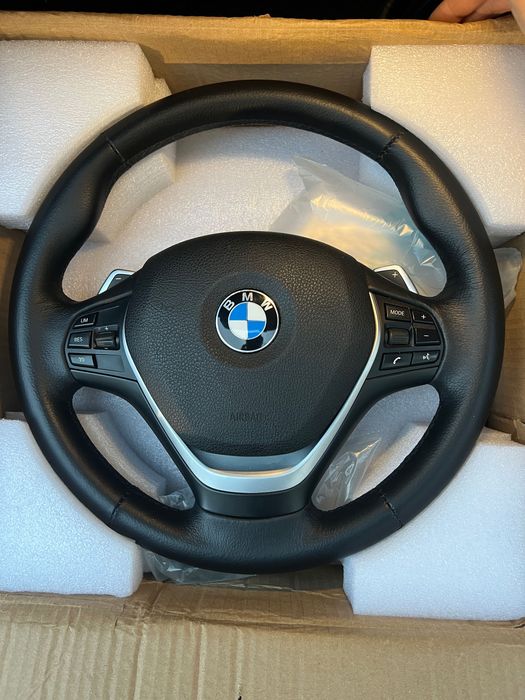 Volan original BMW, cu padele și airbag inclus, seria 1 3 4 F30